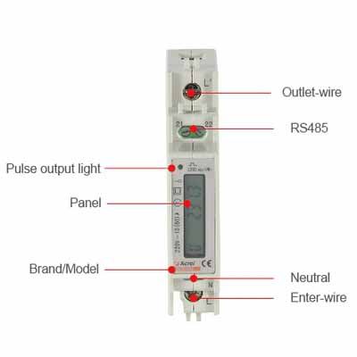 DIN-Rail Mounted Electricity Meter, ADL10-E