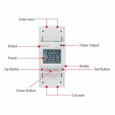 DIN Rail Energy Meter, ADL200