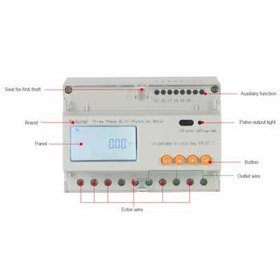 DIN Rail Energy Meter, ADL3000-E (DTSD1352-C)