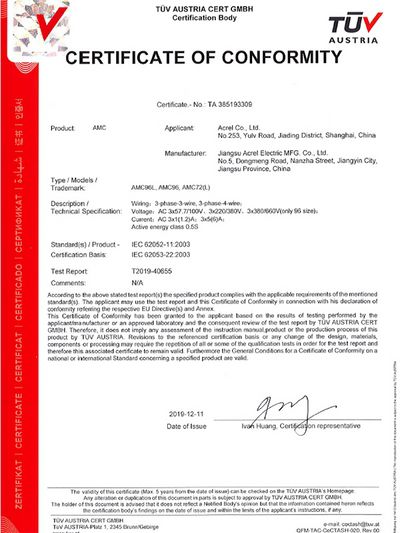 IEC of AMC96(L), AMC72(L)